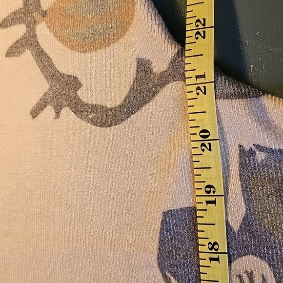 Sioni  Multipal Floral Patterned Long Sleeve Top. Super Soft. Size Meduim‎ Cream - Picture 11 of 12